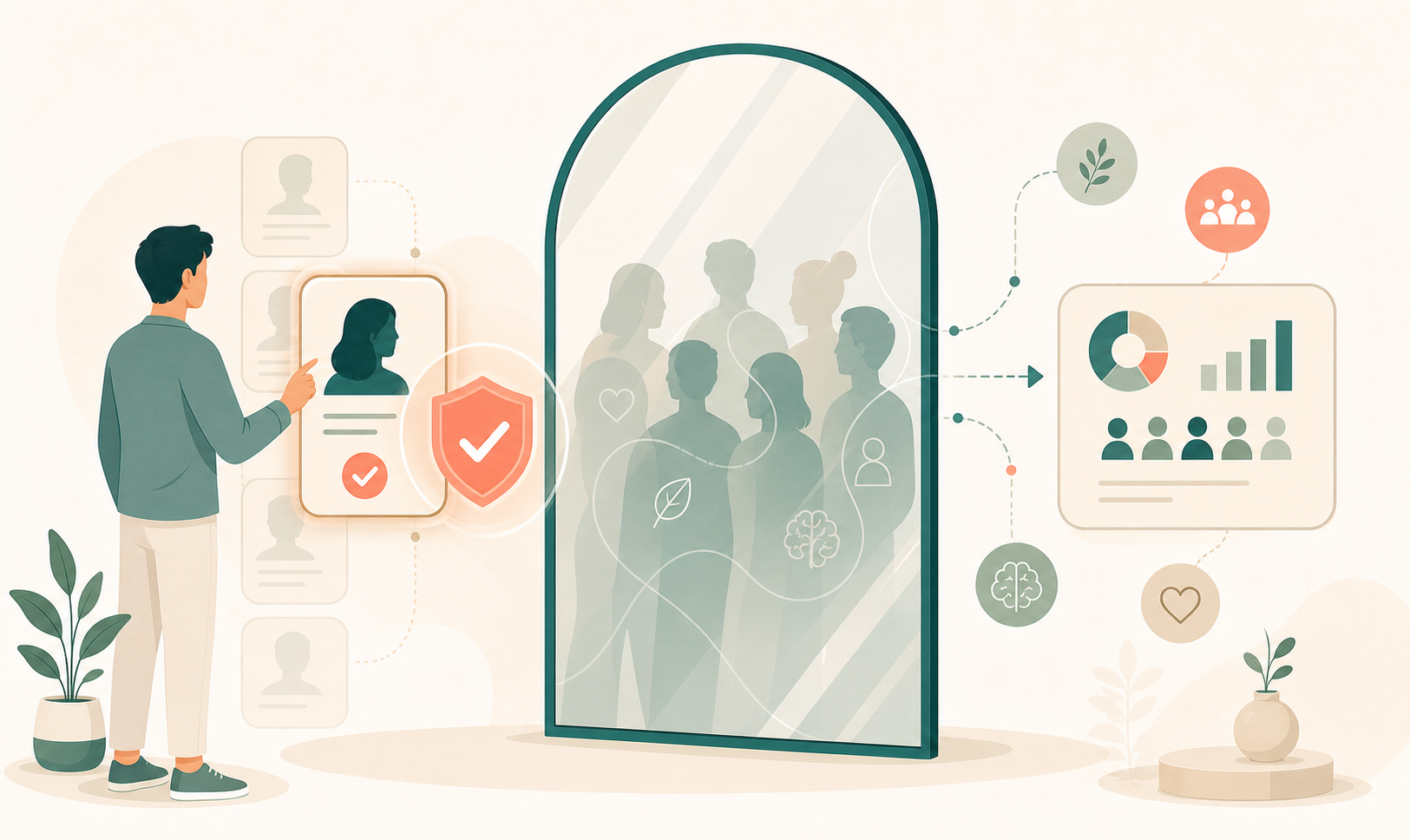 Ilustrasi keamanan data dan consent